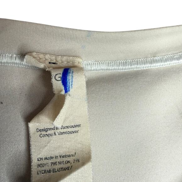 Lululemon Wundermost Ultra-Soft Nulu Square-Neck Long-Sleeve Bodysuit Cream L - Picture 3 of 9